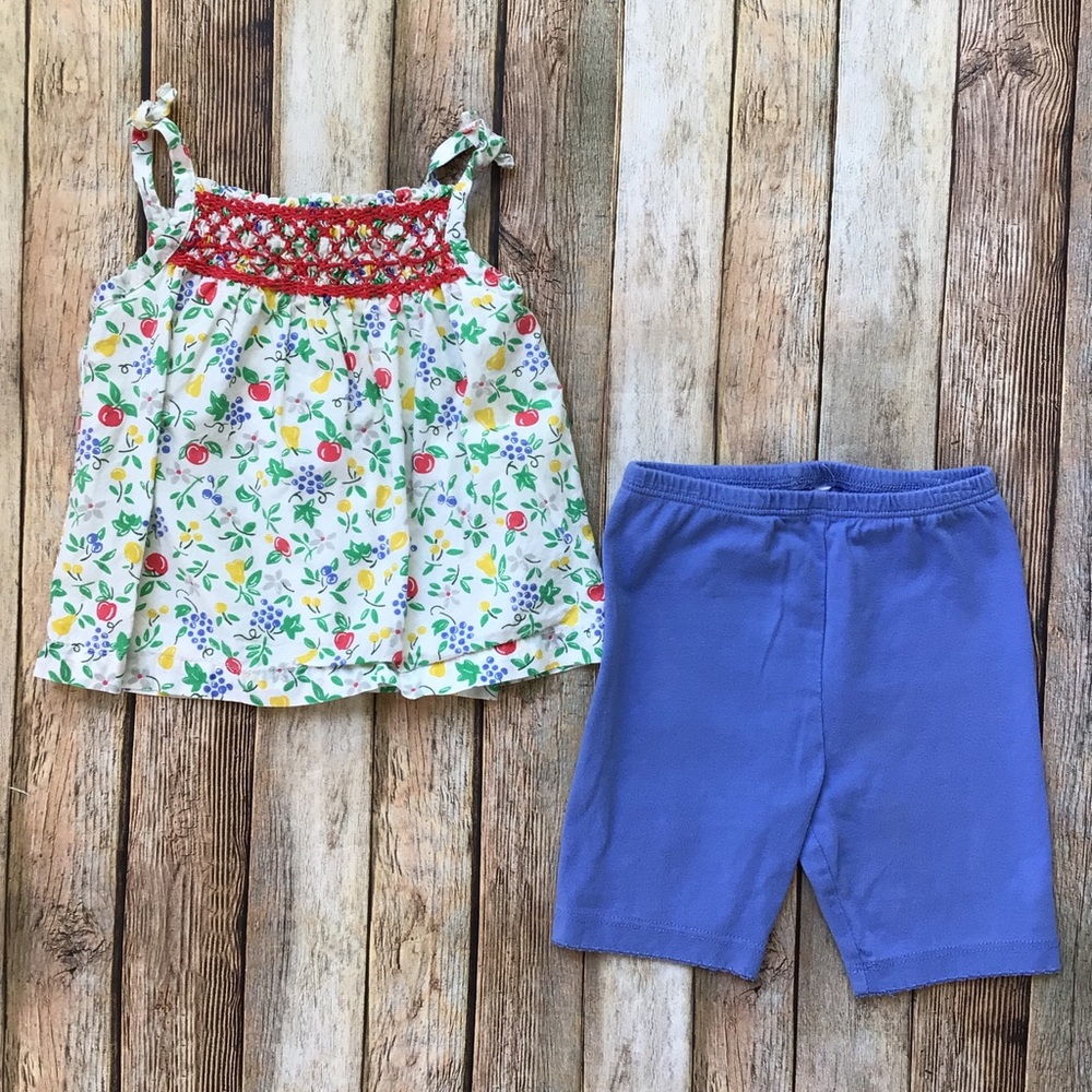 Mini Boden Fruit Tank & Shorts Set